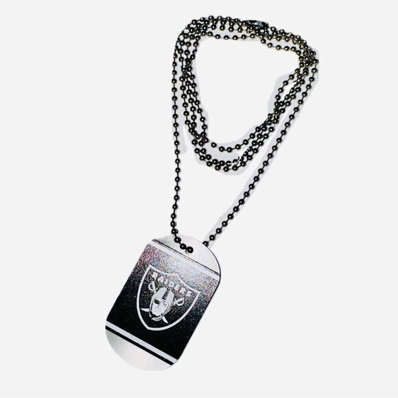 Las Vegas Raiders Dog Tag Ball Chain Necklace 11/13/23 Game Giveaway vs NY Jets - Picture 8 of 9